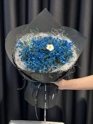 Bó hoa thanh liễu phối rơm khô Bó hoa thanh liễu phối rơm khô xử lý tại Lotus Florist Đà Nẵng