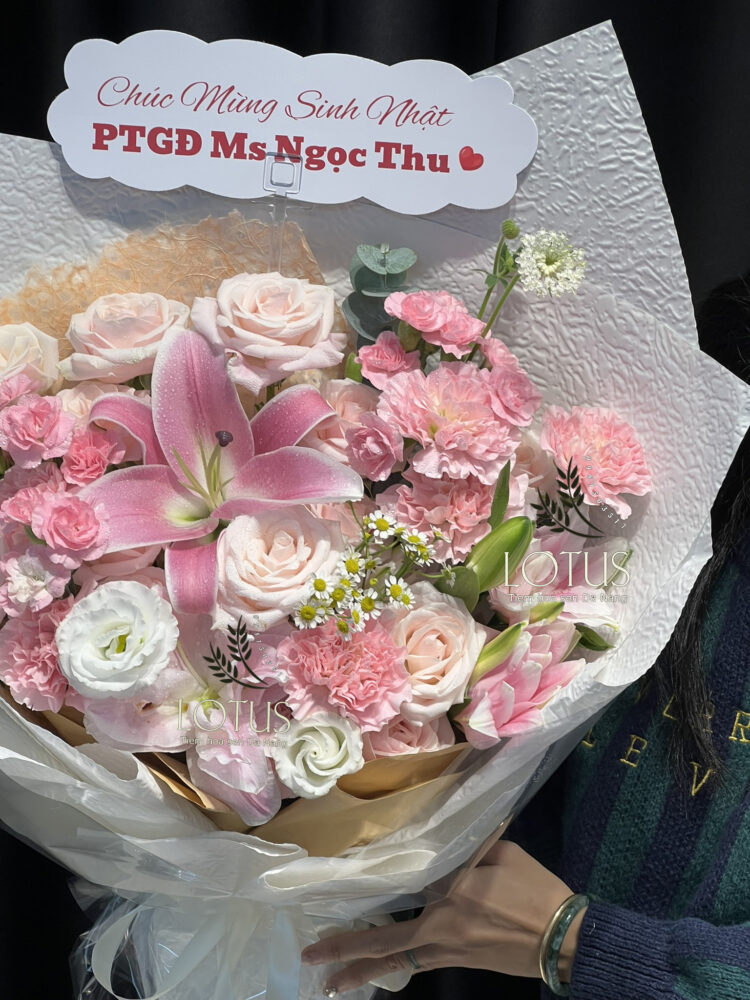 LYH.HONGH.PHANGH-218508052108251BB Bó Hoa Ly Hồng Phối Hồng Kem