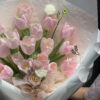 Bó Hoa Tulip Hồng 18 Bông Phối Thúy Châu